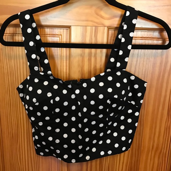 Polka Dot Bustier Top - Picture 1 of 3